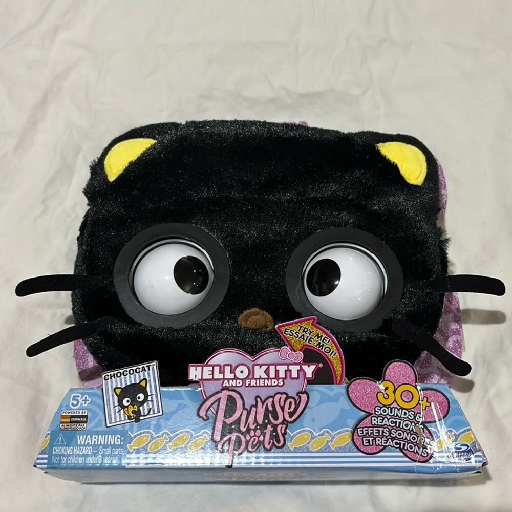 Hello Kitty purse pets Chococat style black cat midnight nwt and super cute